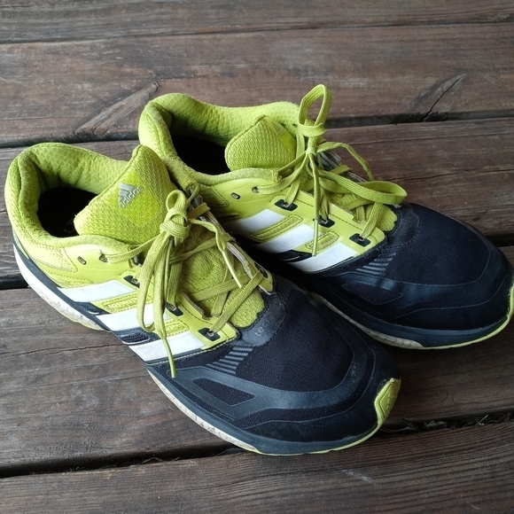 adidas Other - adidas Performance Response Boost Techfit M B40107 Green/Black/White men's sz 13